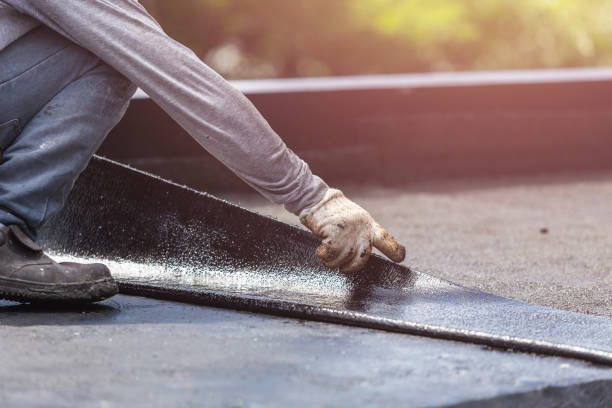 Professional Exterior Waterproofing technician working in Farmington, NY